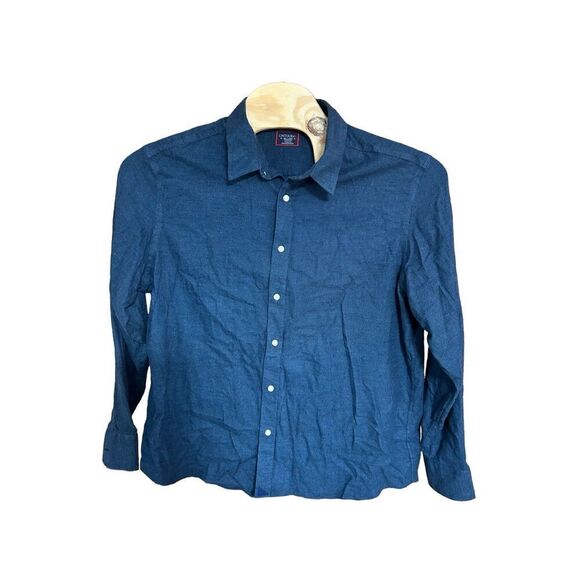 UNTUCKit XXL Navy Blue Long Sleeve Button Cotton - Picture 1 of 3